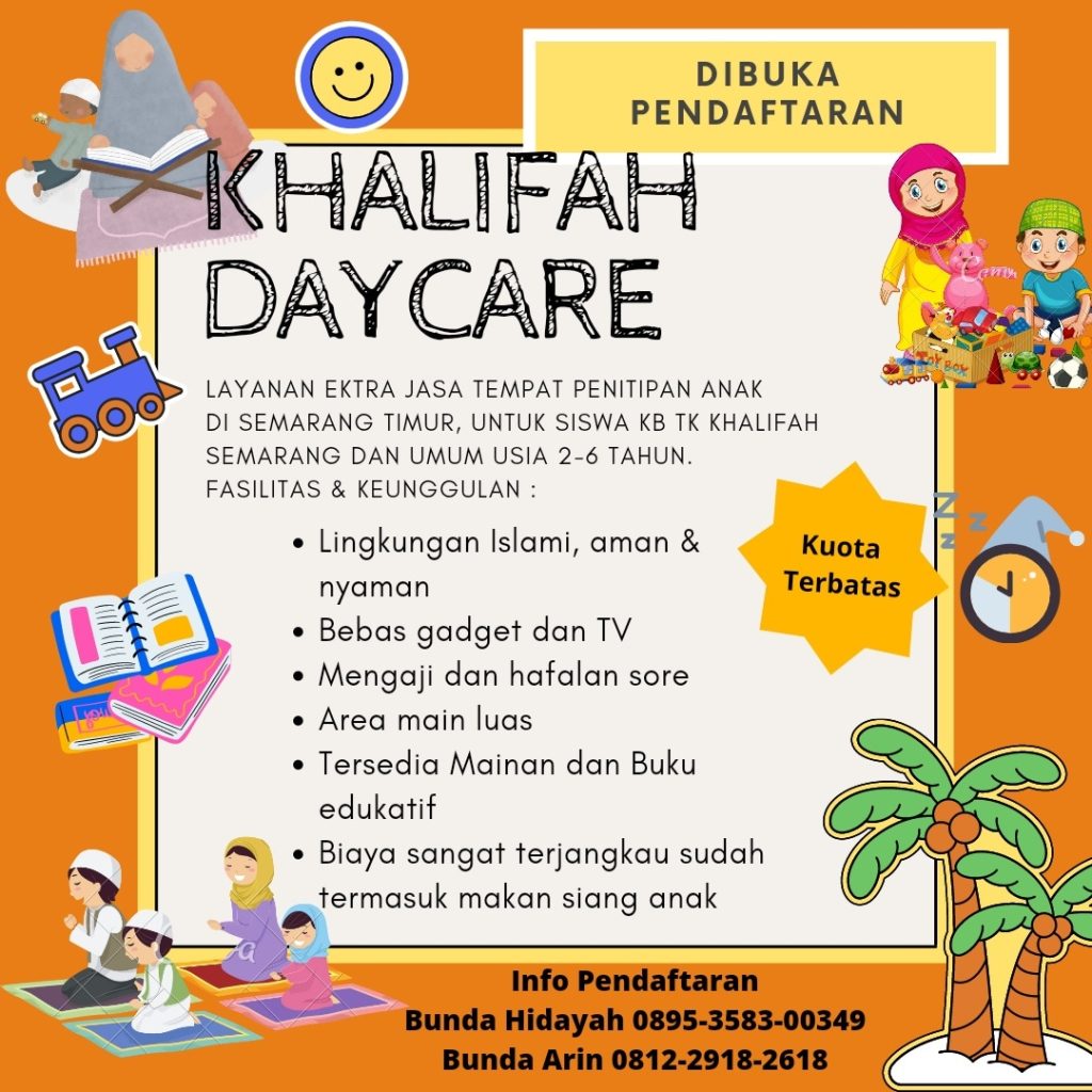Daycare Khalifah Jasa Penitipan Anak di Pedurungan Semarang